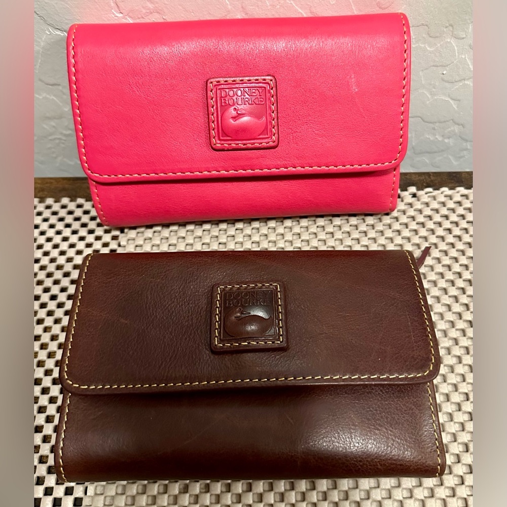 Dooney and Bourke Florentine Chestnut Flap wallet